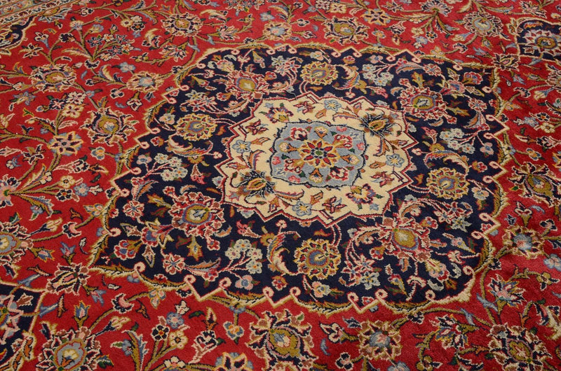 Perzisch tapijt - Keshan - 345 x 254 cm - rood