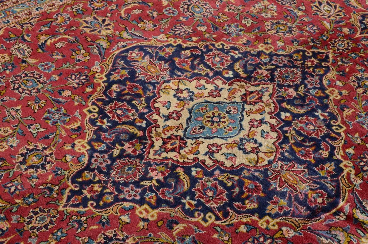 Perzisch tapijt - Keshan - 344 x 243 cm - rood