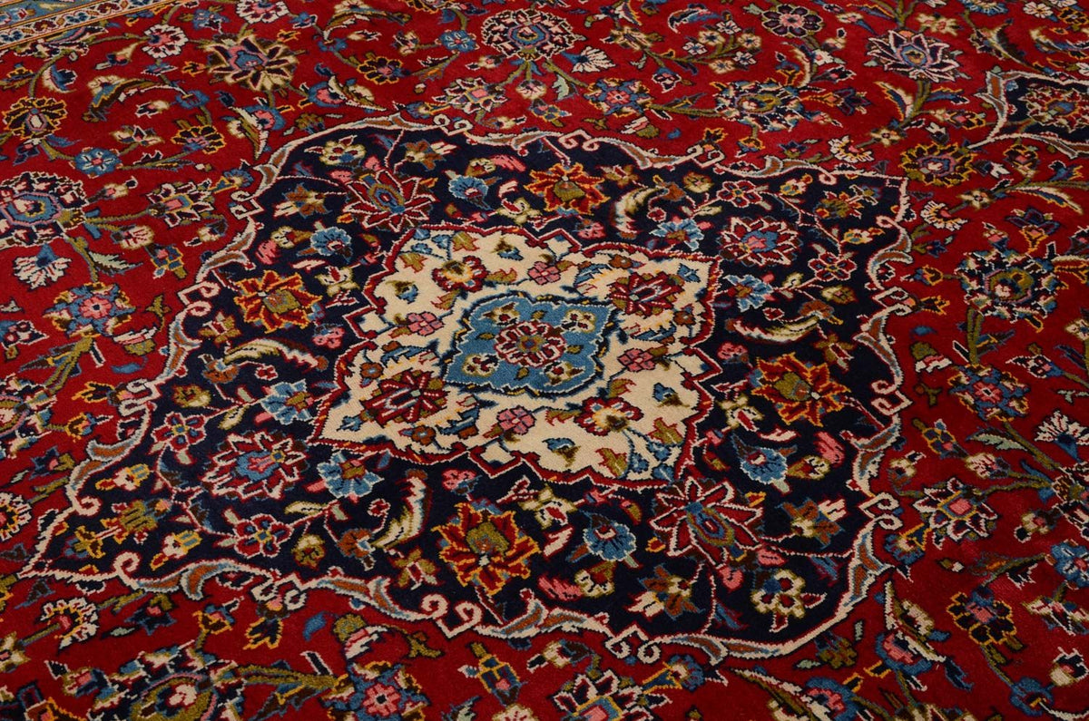 Perzisch tapijt - Keshan - 365 x 253 cm - rood