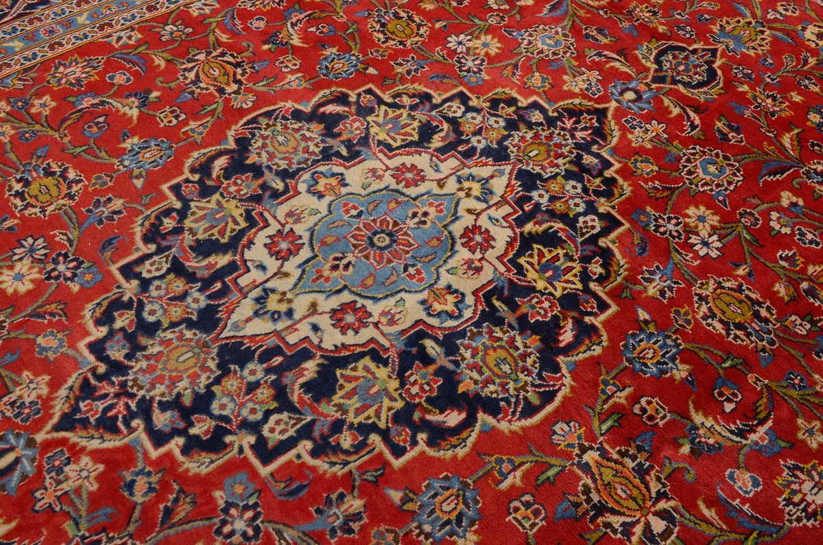 Perzisch tapijt - Keshan - 350 x 242 cm - rood