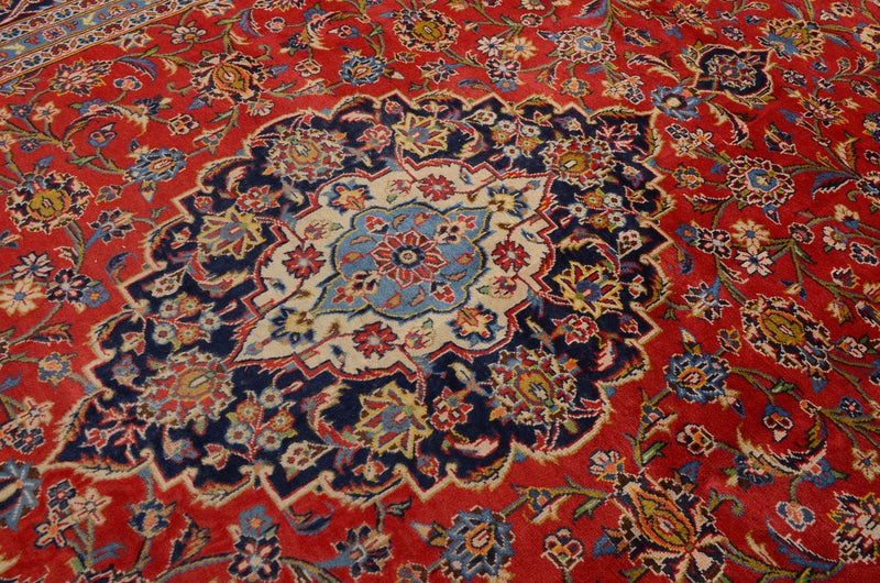Perzisch tapijt - Keshan - 350 x 242 cm - rood