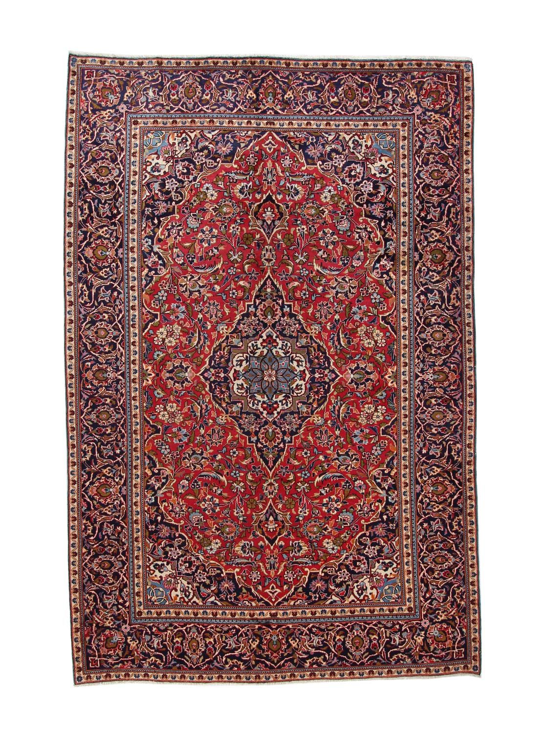 Perzisch tapijt - Keshan - 295 x 192 cm - rood