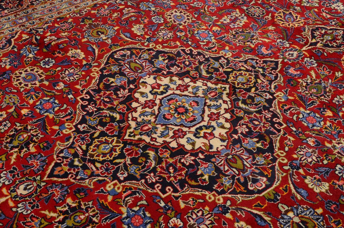 Perzisch tapijt - Keshan - 400 x 291 cm - rood