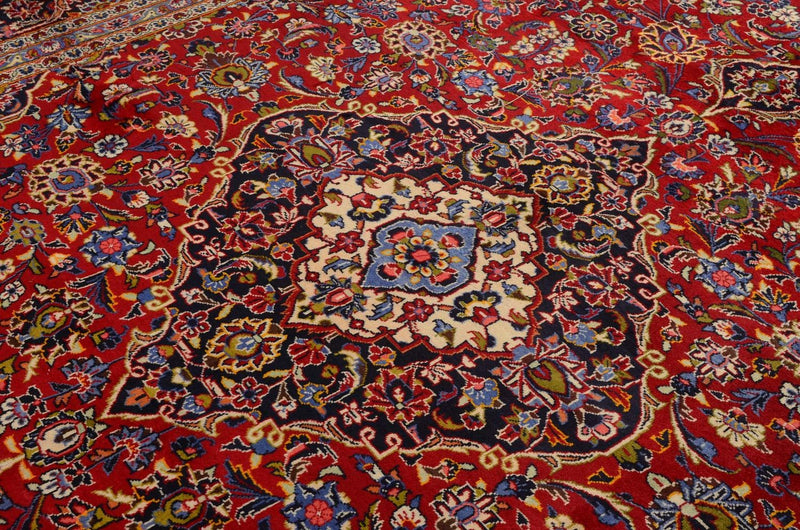 Perzisch tapijt - Keshan - 400 x 291 cm - rood