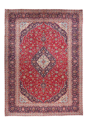 Perzisch tapijt - Keshan - 398 x 293 cm - rood