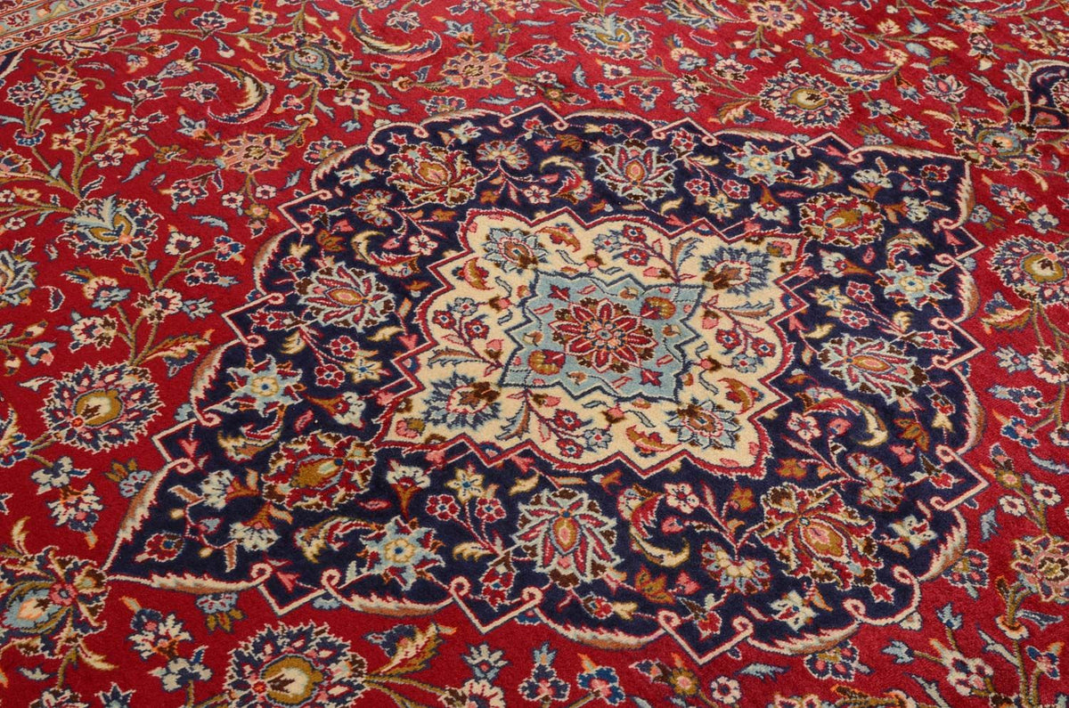 Perzisch tapijt - Keshan - 398 x 293 cm - rood