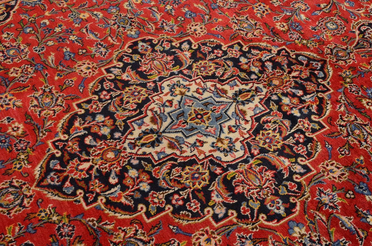 Perzisch tapijt - Keshan - 414 x 292 cm - rood