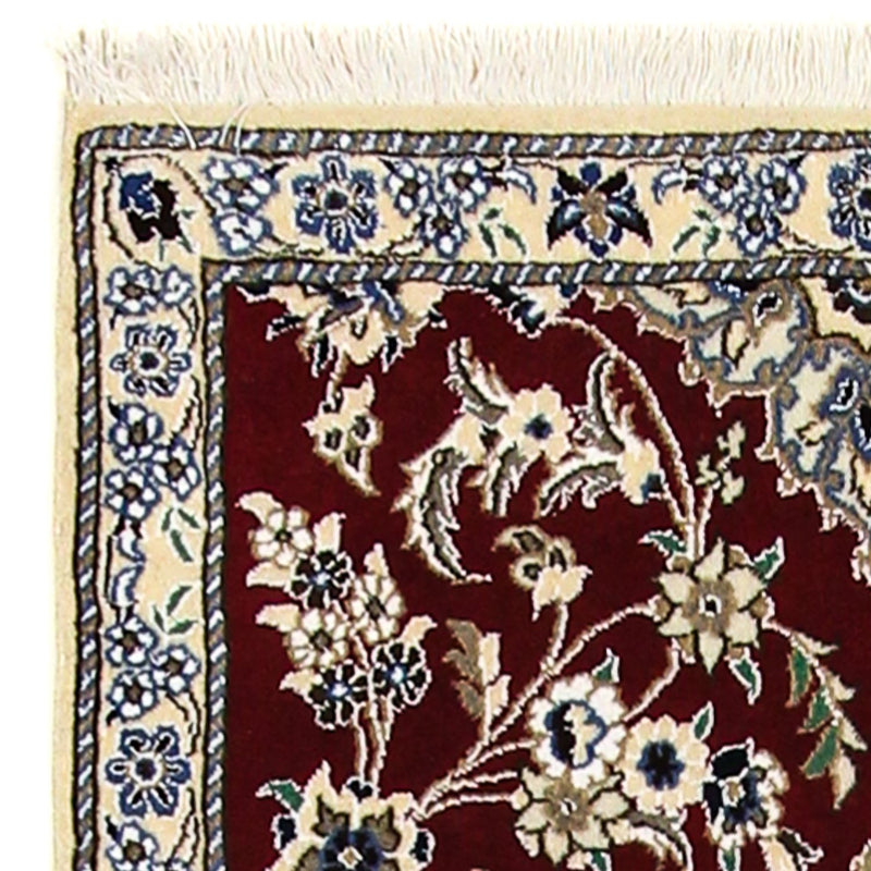 Loper Perzisch tapijt - Nain - Koninklijk - 203 x 81 cm - donkerrood