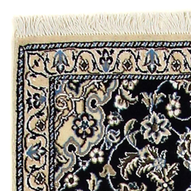 Loper Perzisch tapijt - Nain - Koninklijk - 196 x 61 cm - donkerblauw