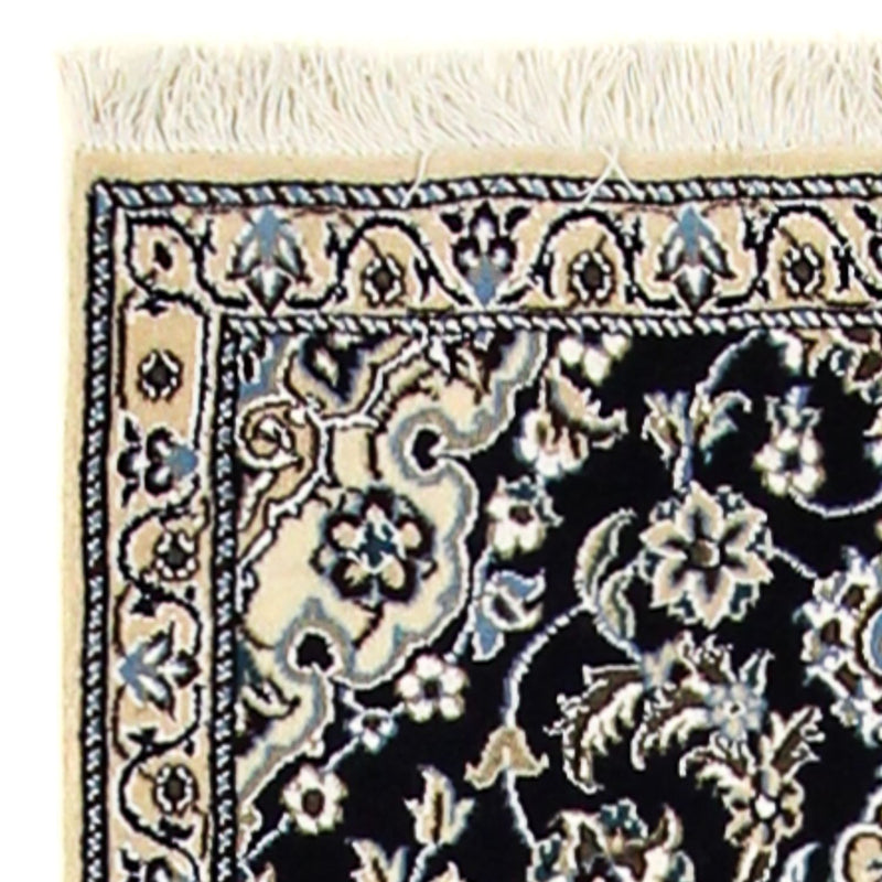 Loper Perzisch tapijt - Nain - Koninklijk - 200 x 62 cm - donkerblauw