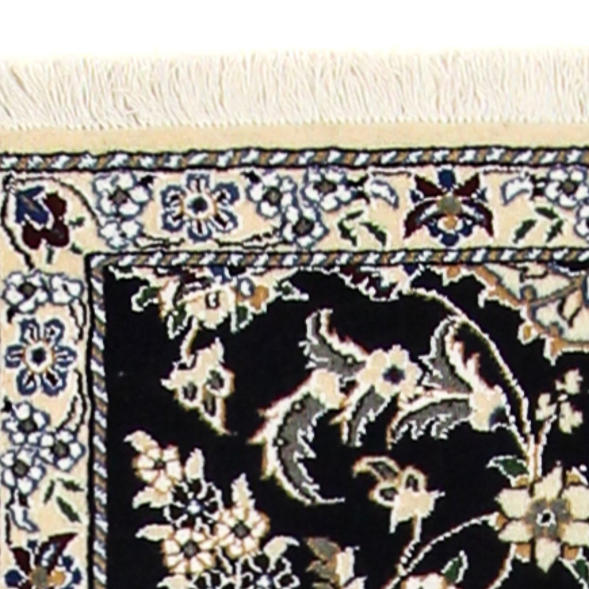 Loper Perzisch tapijt - Nain - Koninklijk - 195 x 84 cm - donkerblauw