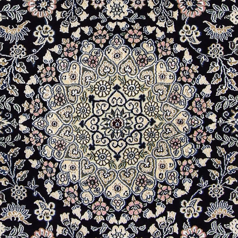 Perzisch tapijt - Nain - Koninklijk - 204 x 128 cm - donkerblauw