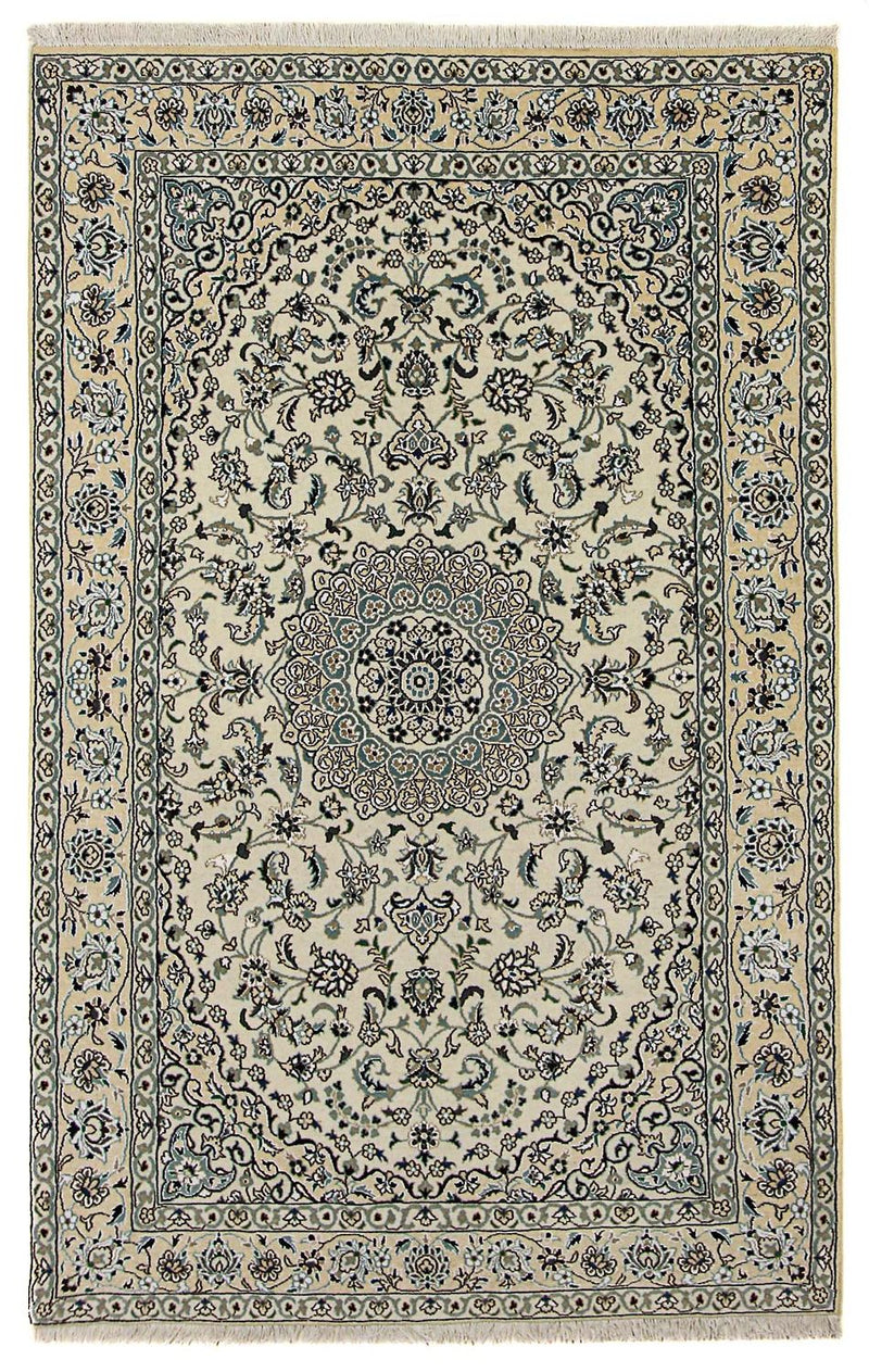 Perzisch tapijt - Nain - Koninklijk - 246 x 154 cm - beige