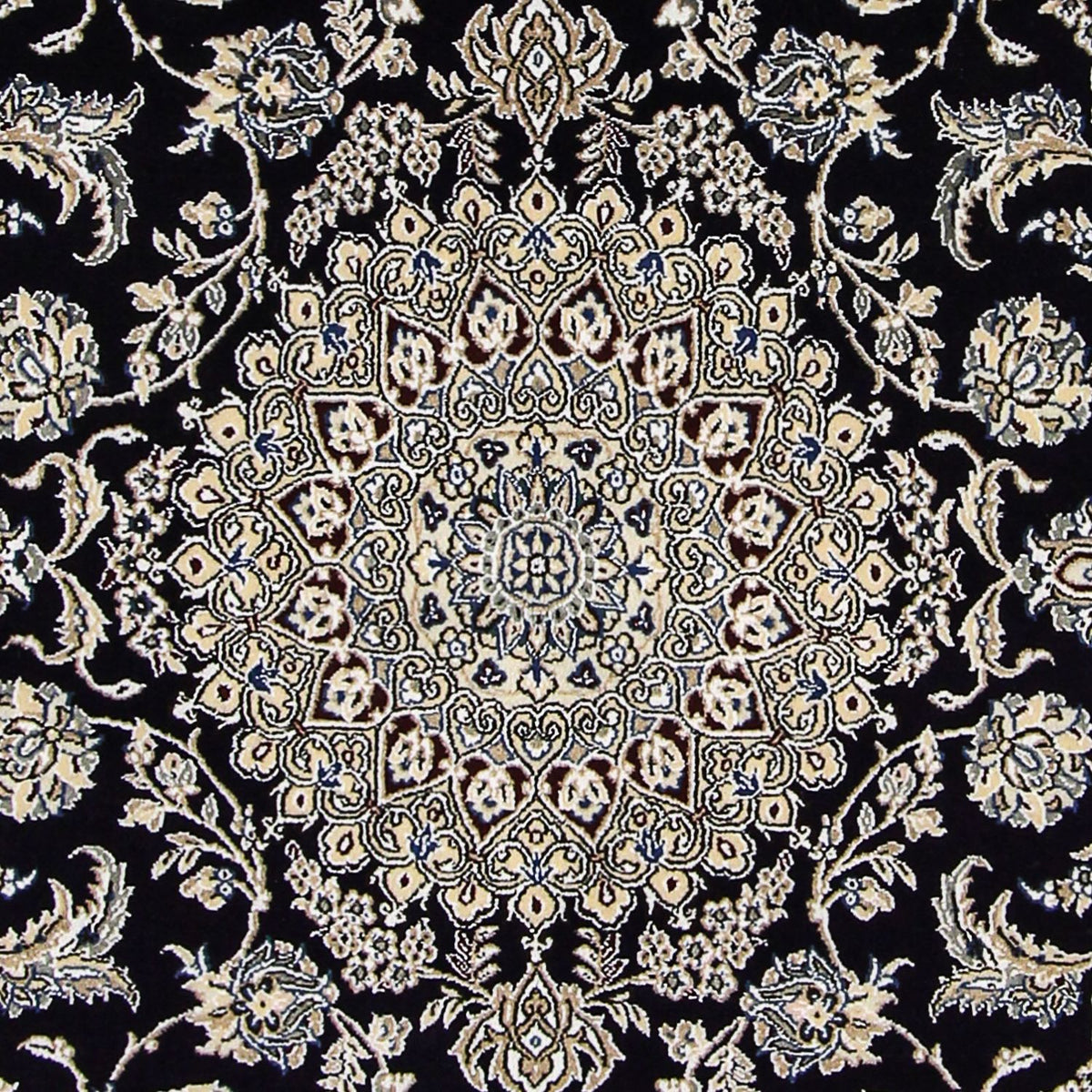 Perzisch tapijt - Nain - Koninklijk - 249 x 155 cm - donkerblauw