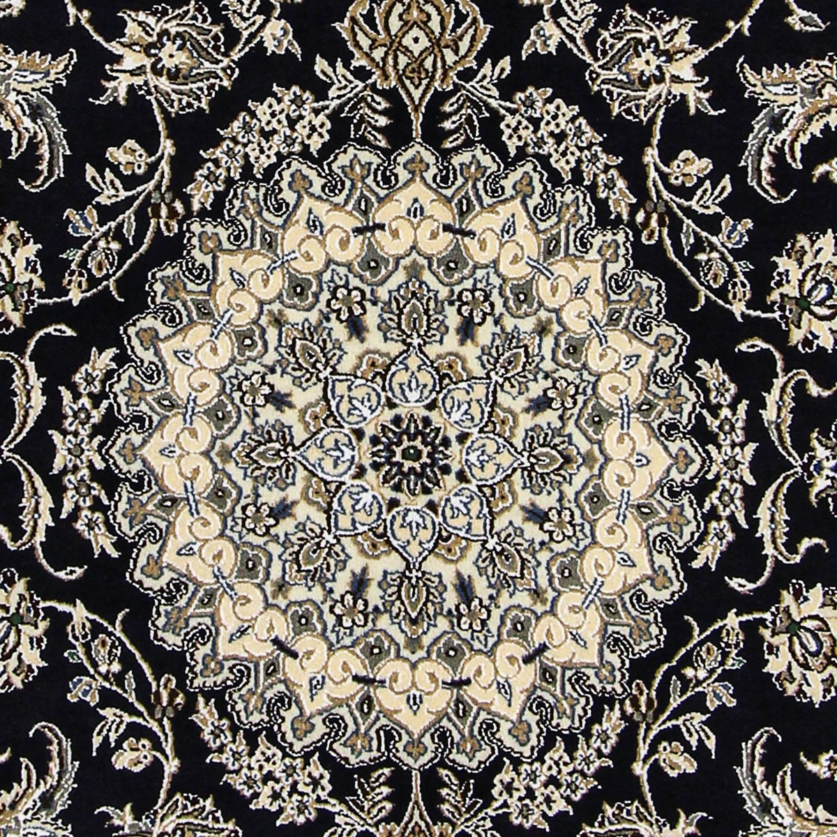 Perzisch tapijt - Nain - Koninklijk - 255 x 154 cm - donkerblauw