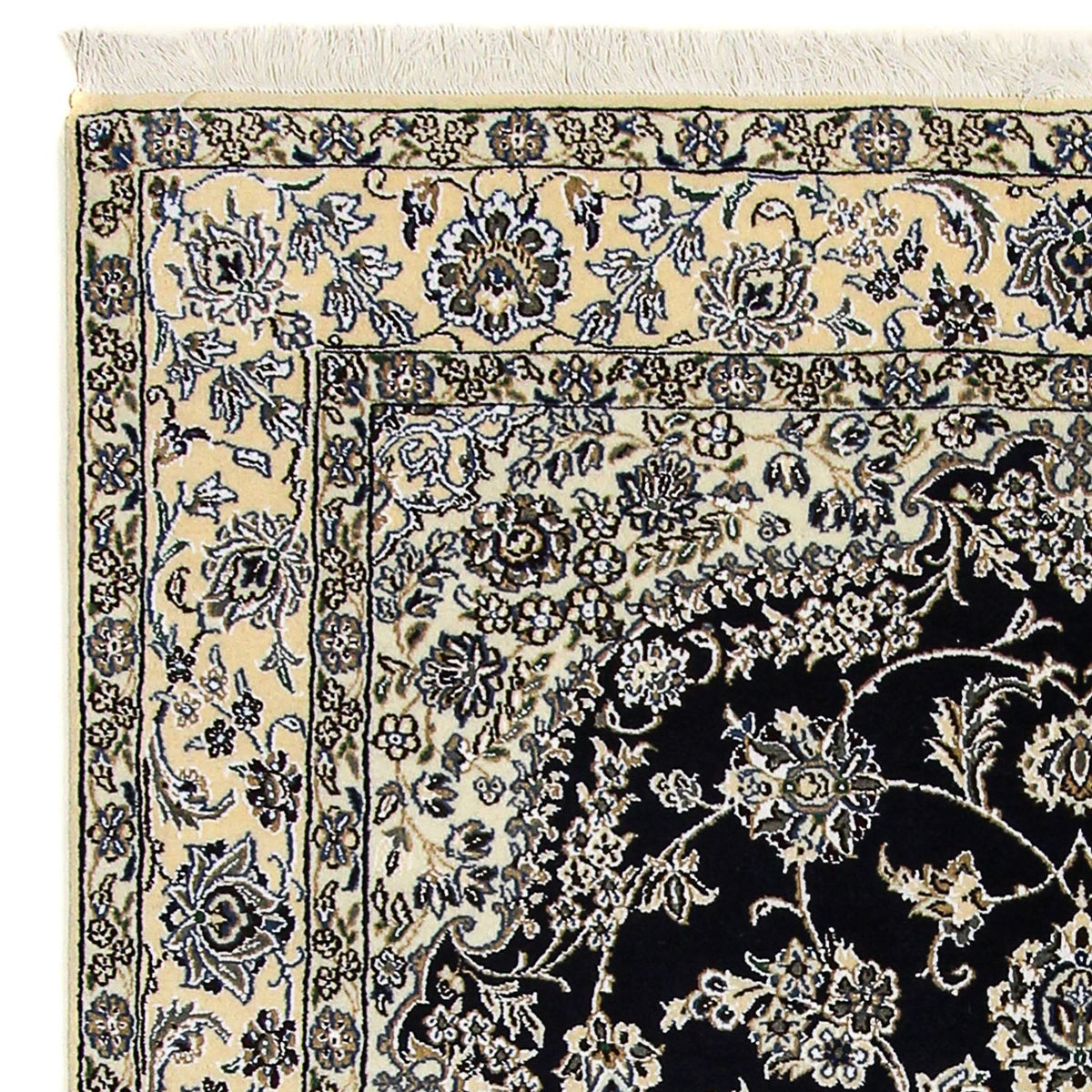 Perzisch tapijt - Nain - Koninklijk - 255 x 154 cm - donkerblauw