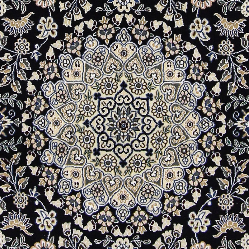 Perzisch tapijt - Nain - Koninklijk - 202 x 130 cm - donkerblauw