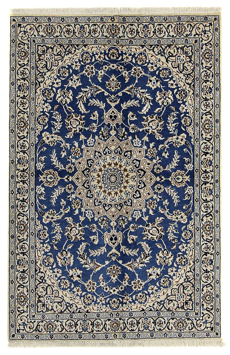 Perzisch tapijt - Nain - Koninklijk - 172 x 114 cm - blauw