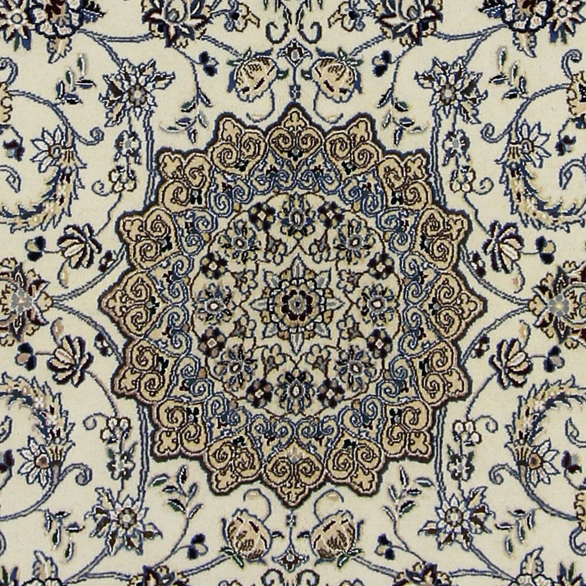 Perzisch tapijt - Nain - Koninklijk - 211 x 133 cm - beige