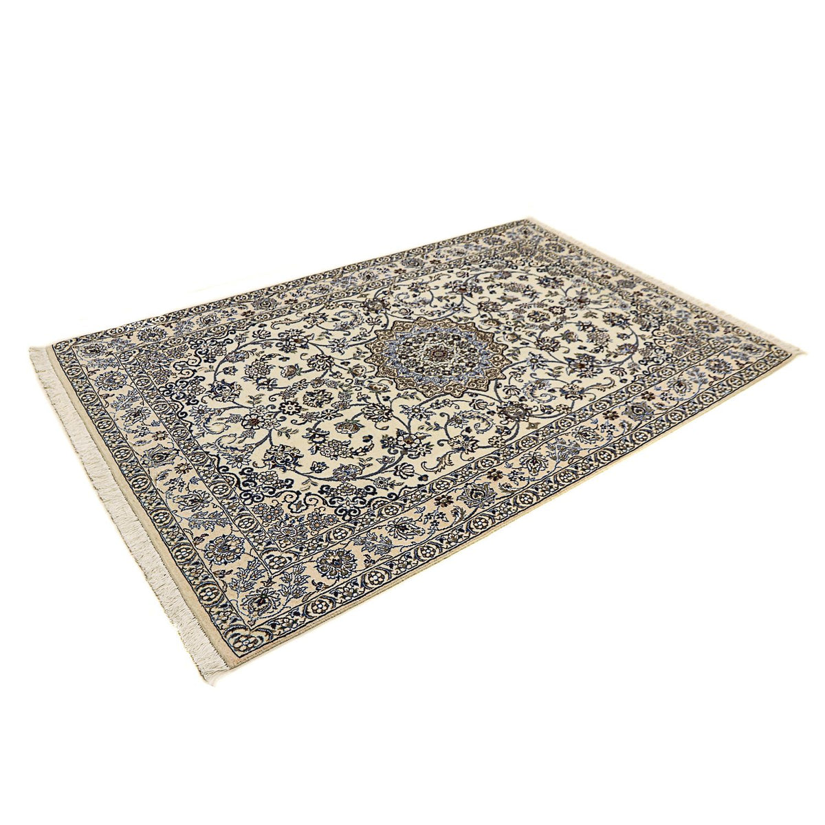 Perzisch tapijt - Nain - Koninklijk - 206 x 130 cm - beige