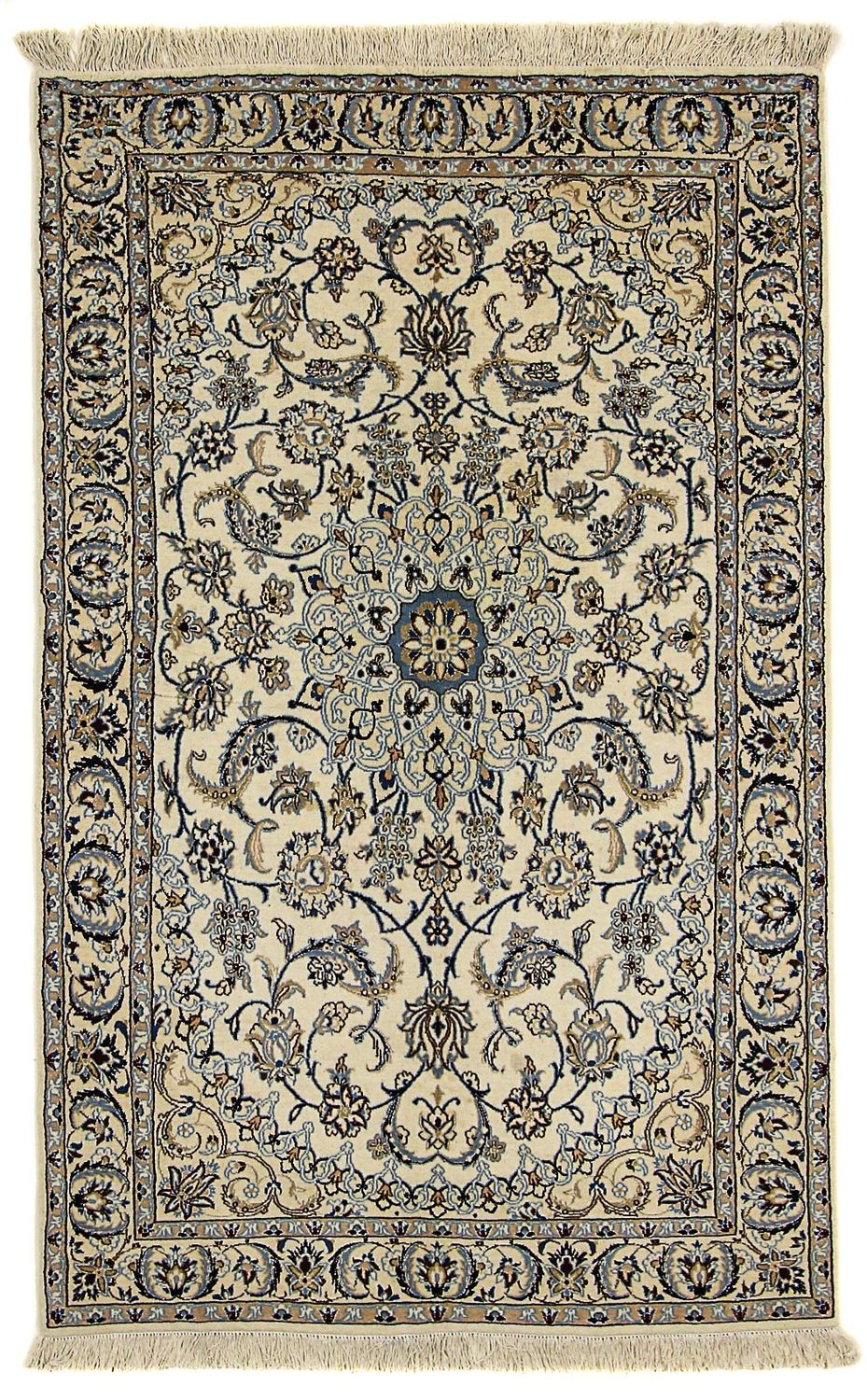 Perzisch tapijt - Nain - Koninklijk - 205 x 125 cm - beige