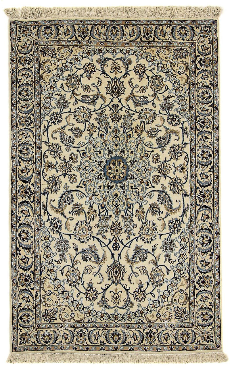 Perzisch tapijt - Nain - Koninklijk - 205 x 125 cm - beige