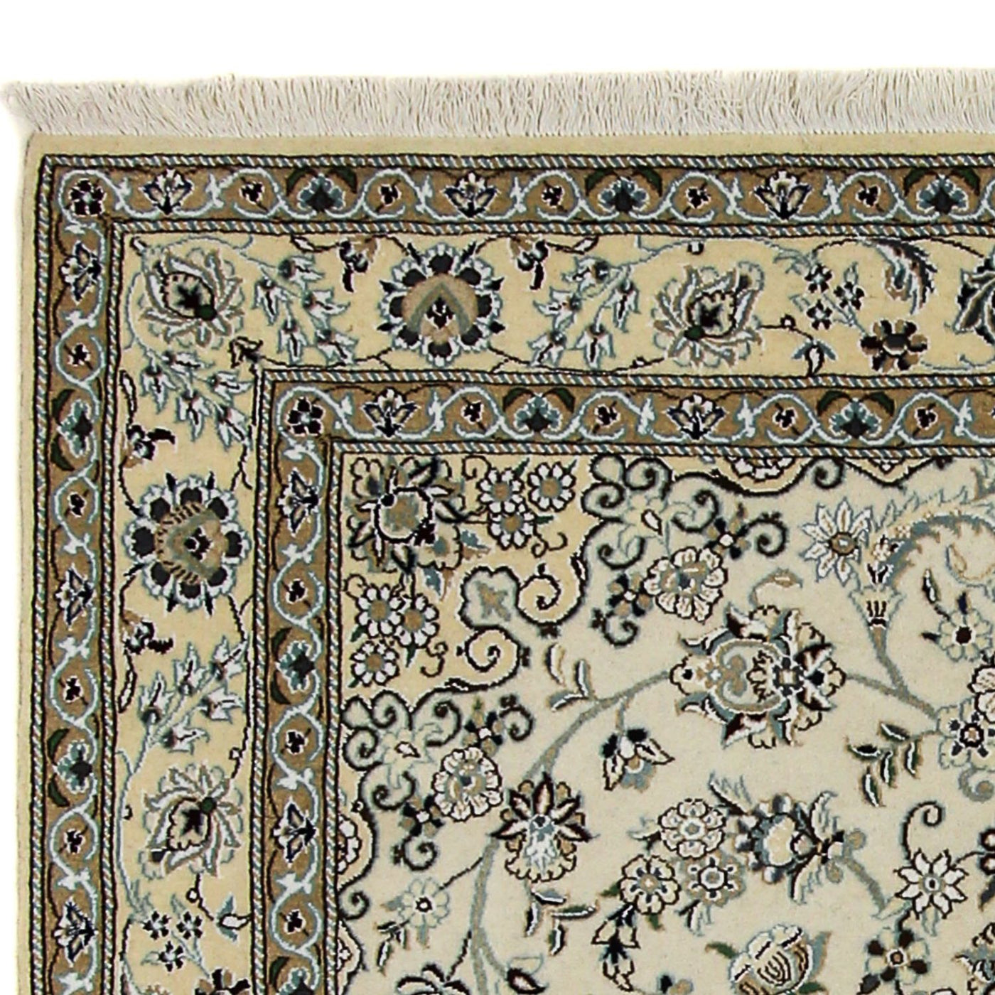 Perzisch tapijt - Nain - Koninklijk - 205 x 147 cm - beige
