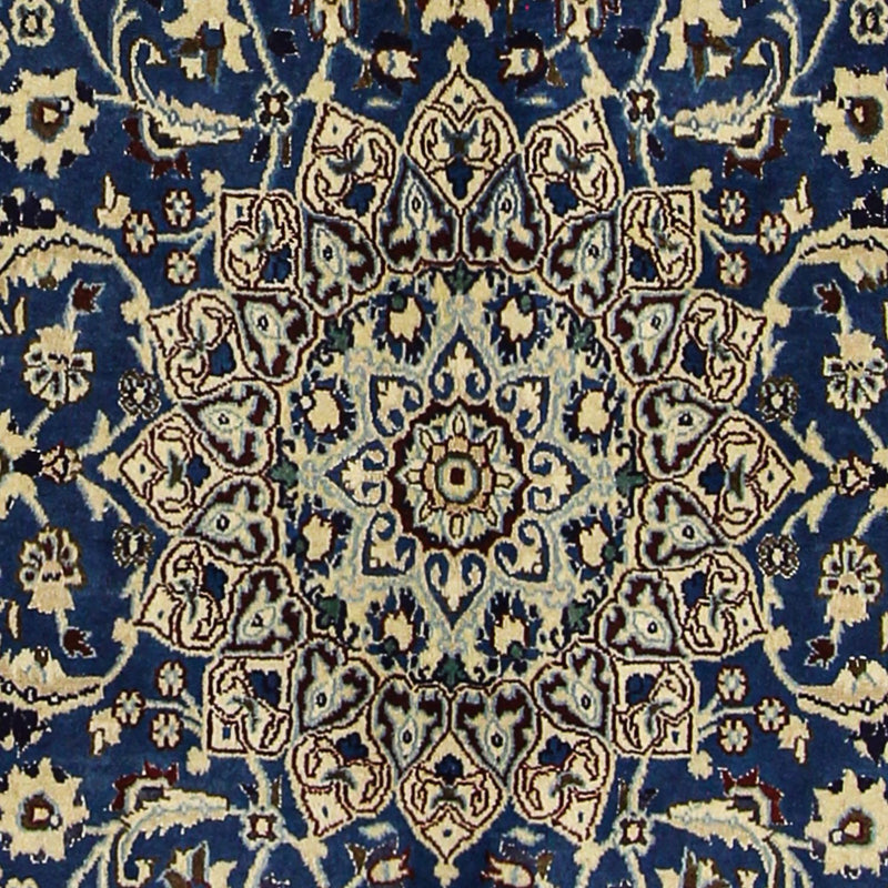 Perzisch tapijt - Nain - Koninklijk - 202 x 125 cm - donkerblauw