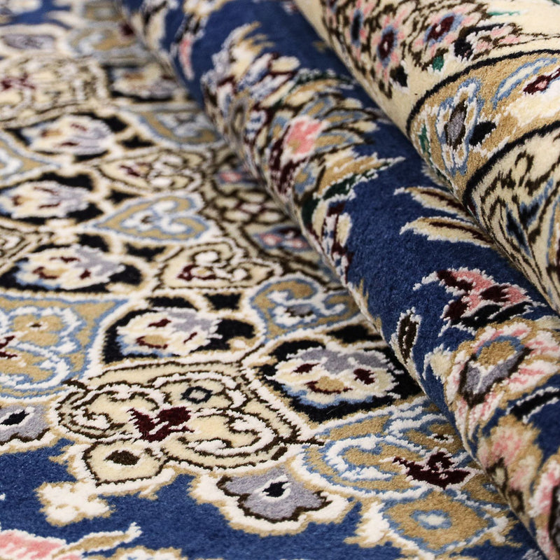 Perzisch tapijt - Nain - Koninklijk - 205 x 150 cm - donkerblauw