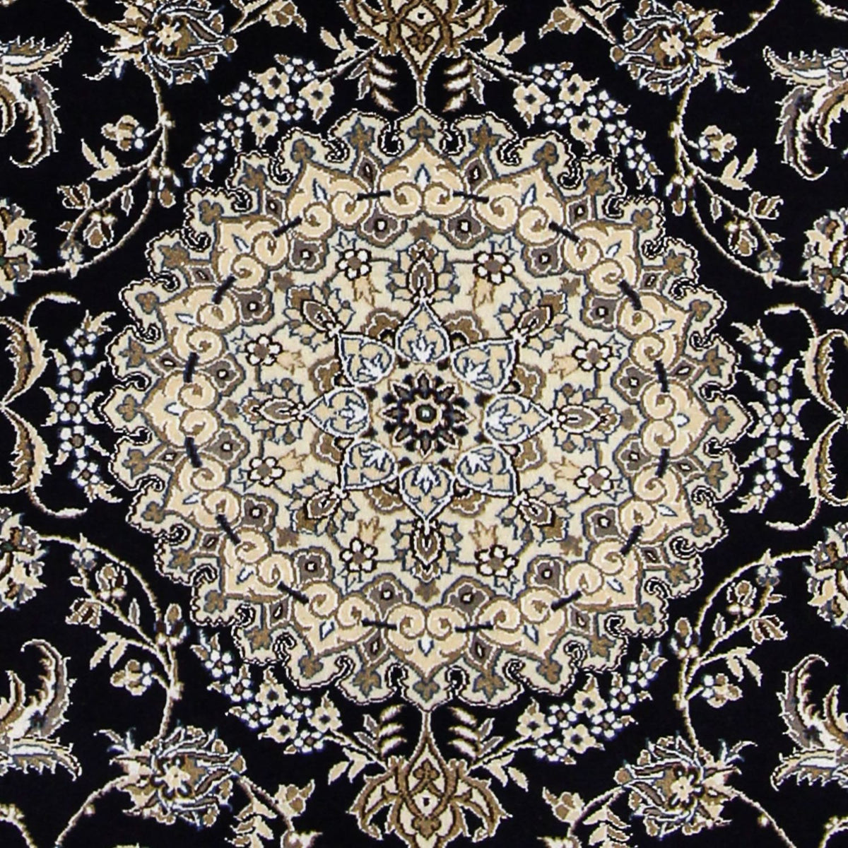 Perzisch tapijt - Nain - Koninklijk - 233 x 155 cm - donkerblauw