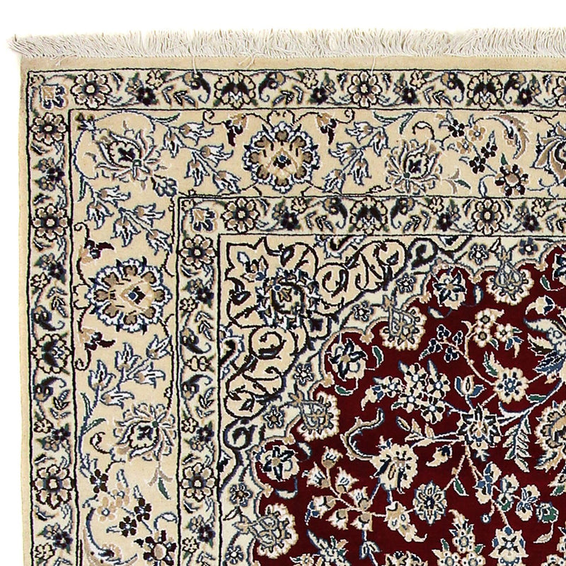 Perzisch tapijt - Nain - Koninklijk - 248 x 148 cm - donkerrood