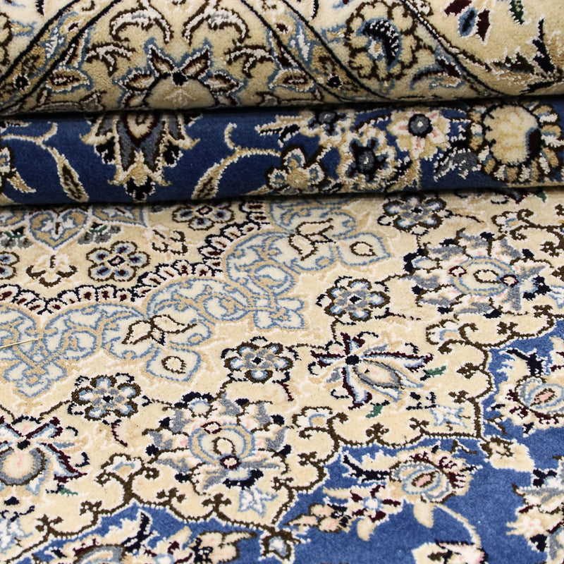 Perzisch tapijt - Nain - Koninklijk vierkant  - 250 x 250 cm - blauw