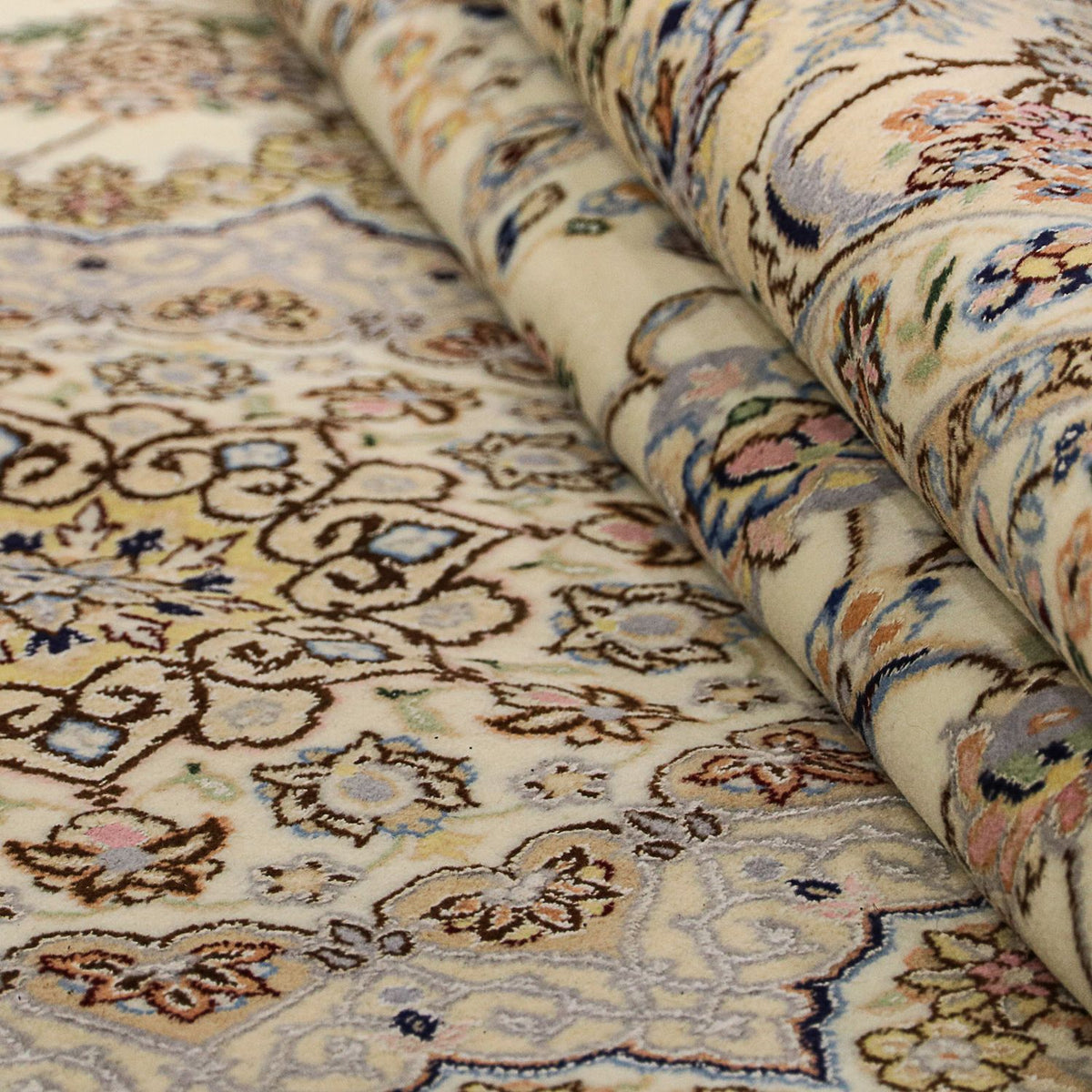 Perzisch tapijt - Nain - Koninklijk - 352 x 254 cm - beige