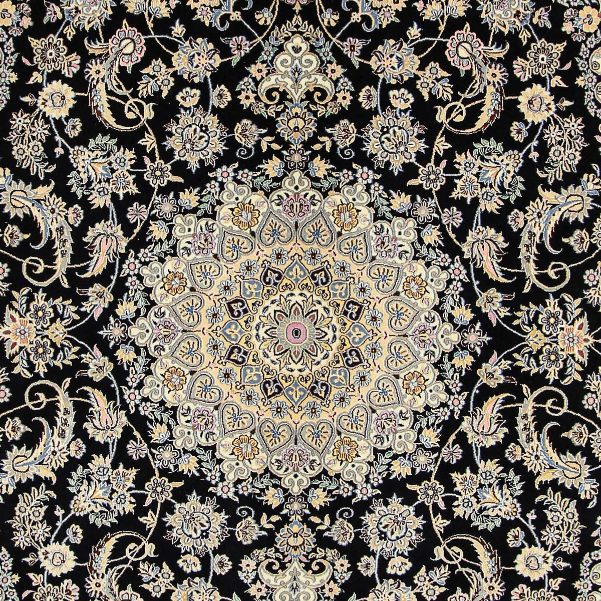 Perzisch tapijt - Nain - Koninklijk - 350 x 254 cm - donkerblauw