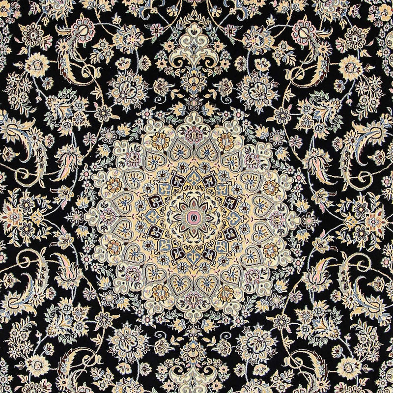 Perzisch tapijt - Nain - Koninklijk - 350 x 254 cm - donkerblauw