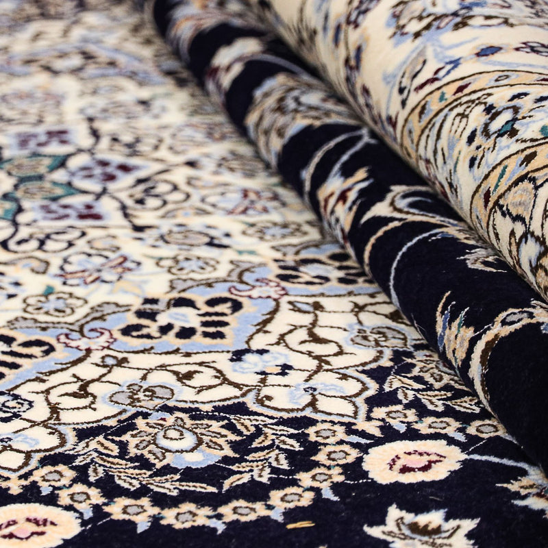 Perzisch tapijt - Nain - Premium - 360 x 250 cm - donkerblauw