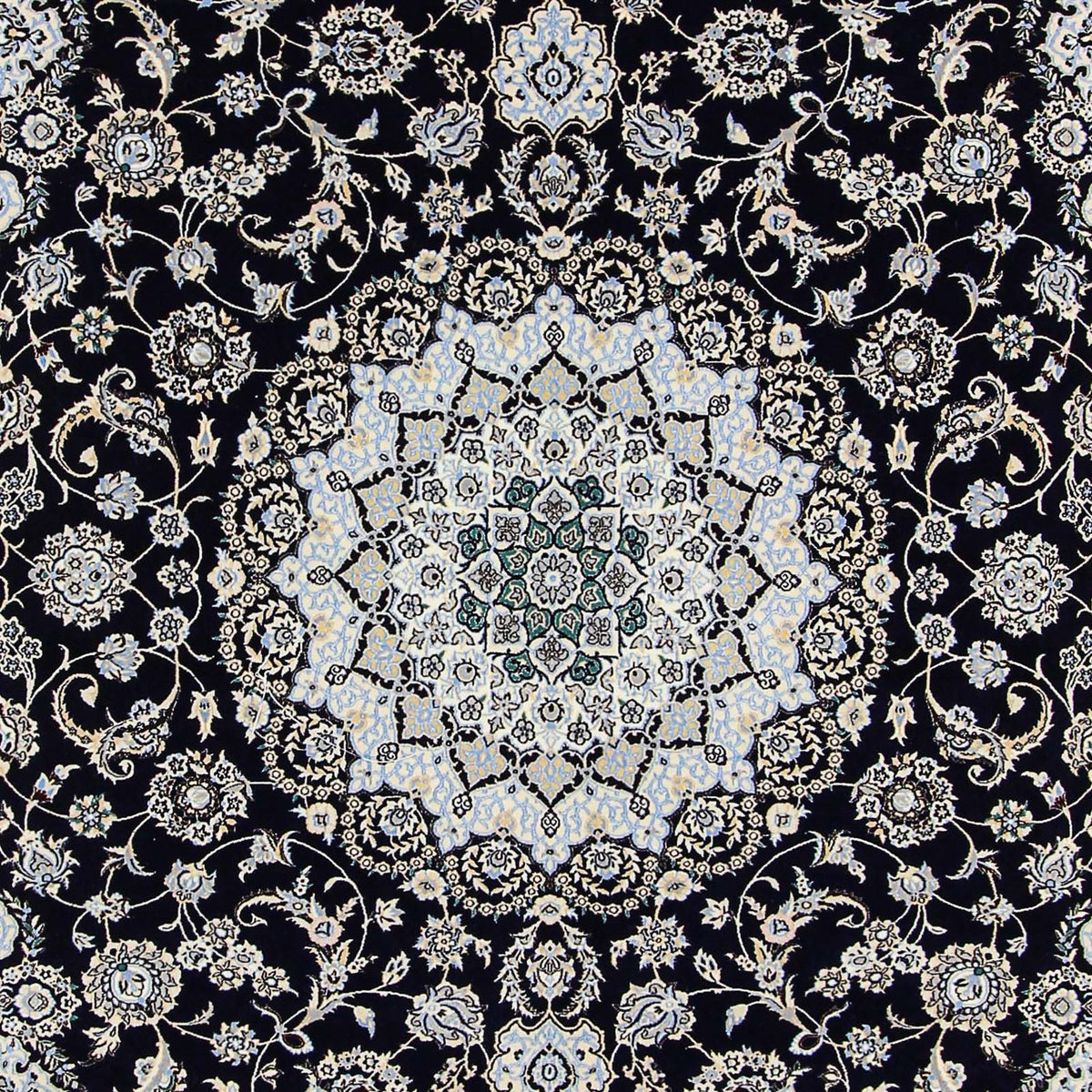 Perzisch tapijt - Nain - Premium - 358 x 254 cm - donkerblauw