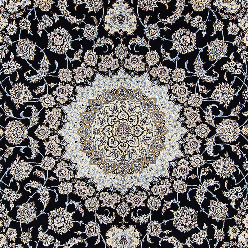 Perzisch tapijt - Nain - Koninklijk - 356 x 248 cm - donkerblauw