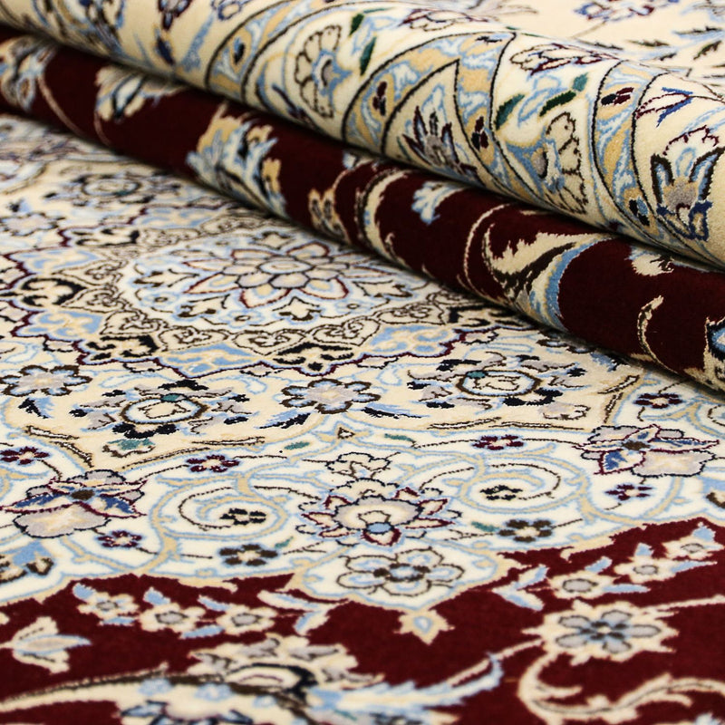 Perzisch tapijt - Nain - Premium vierkant  - 260 x 252 cm - donkerblauw