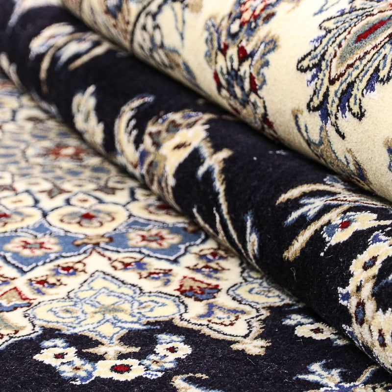 Perzisch tapijt - Nain - 297 x 246 cm - donkerblauw