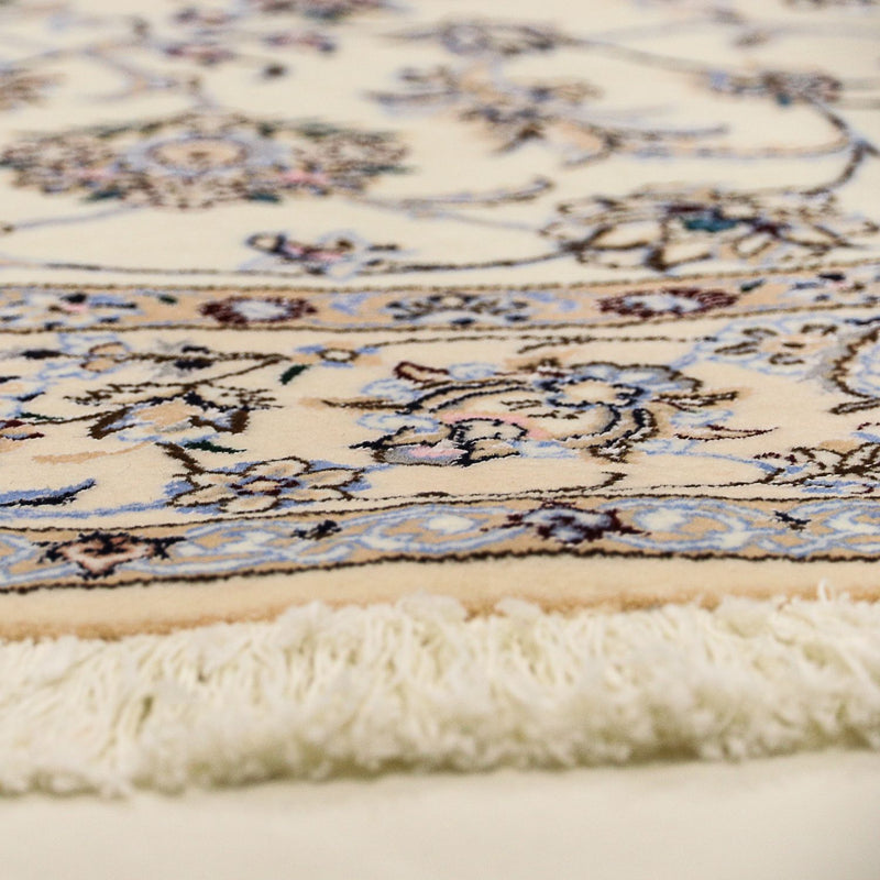 Perzisch tapijt - Nain - Premium rond  - 200 x 200 cm - beige