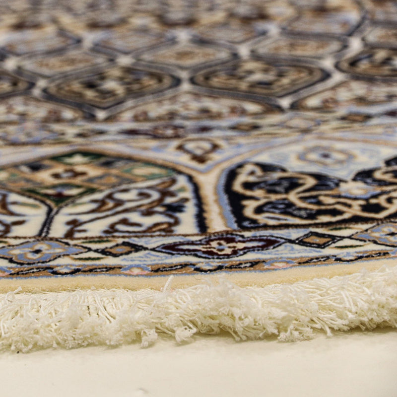 Perzisch tapijt - Nain - Premium rond  - 200 x 200 cm - beige