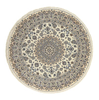 Perzisch tapijt - Nain - Koninklijk rond  - 200 x 200 cm - beige