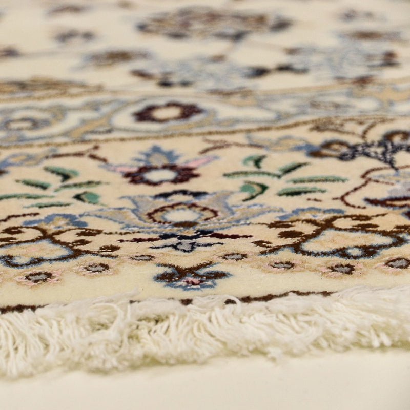 Perzisch tapijt - Nain - Koninklijk rond  - 200 x 200 cm - beige