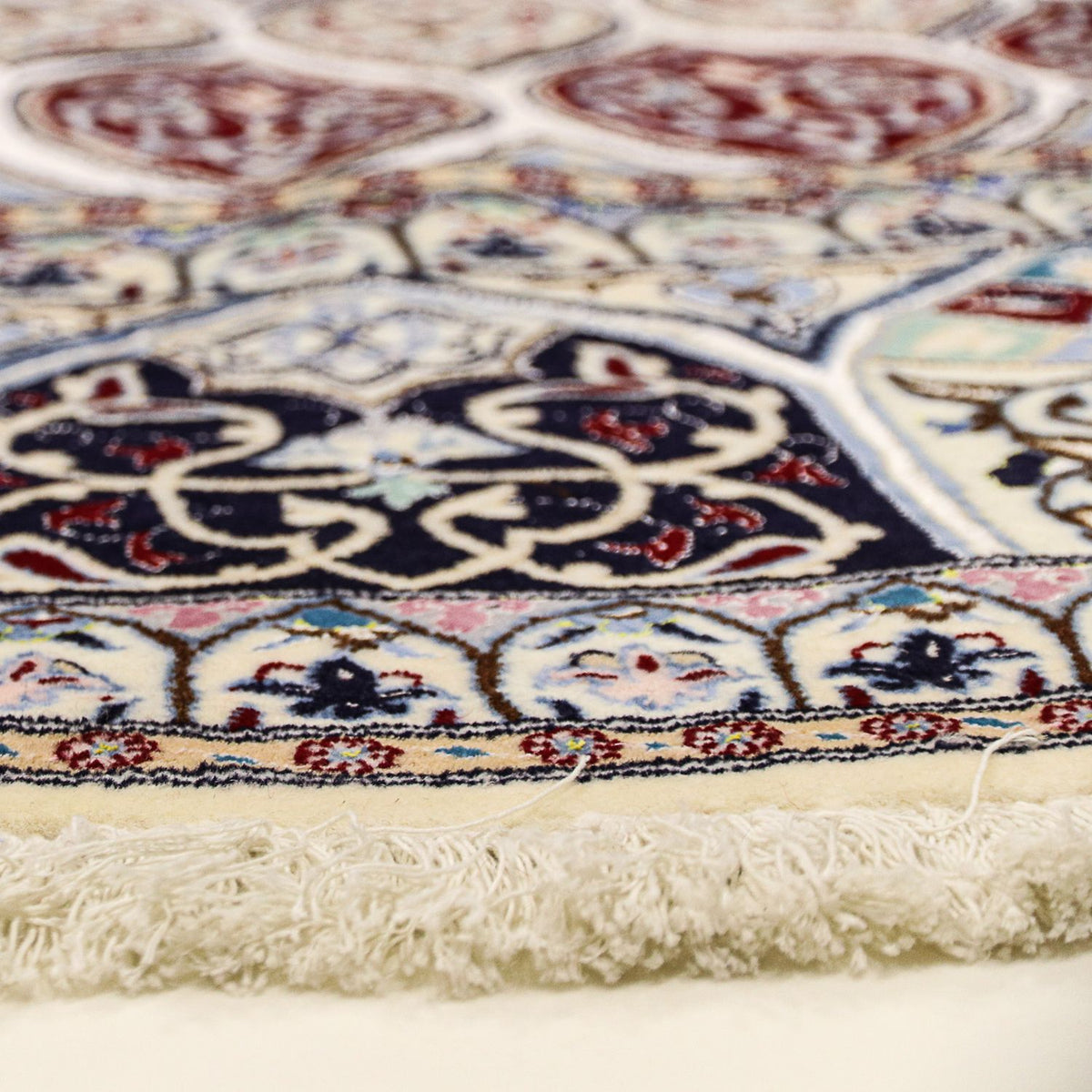 Perzisch tapijt - Nain - Premium rond  - 250 x 250 cm - beige