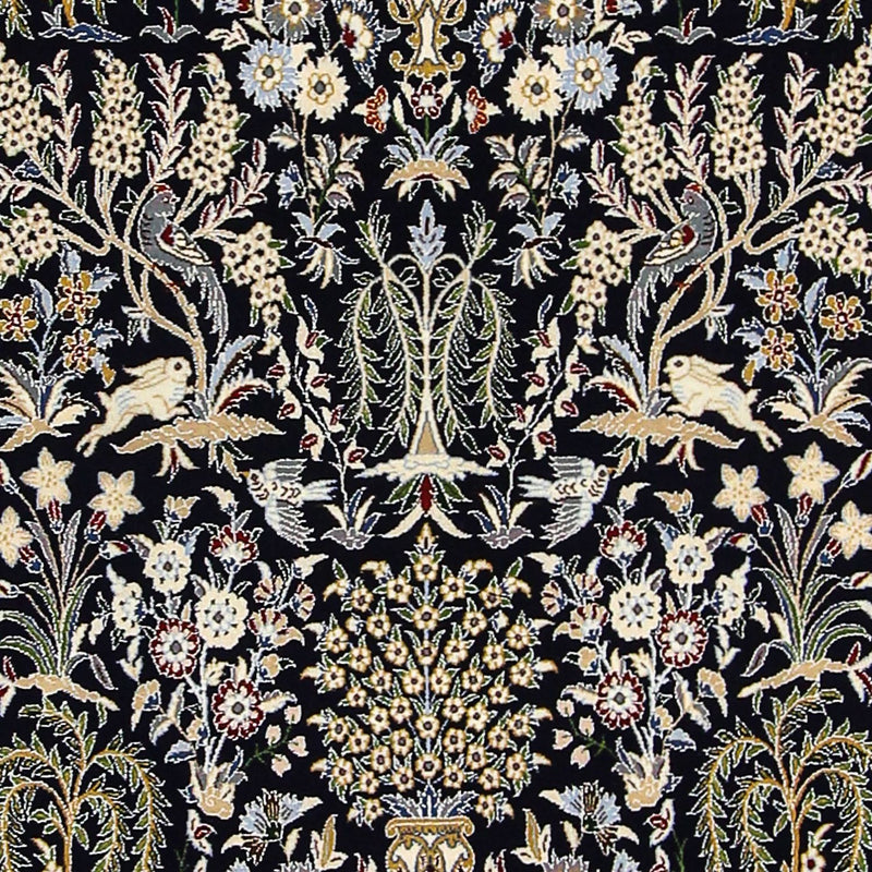 Perzisch tapijt - Nain - Premium - 157 x 100 cm - donkerblauw