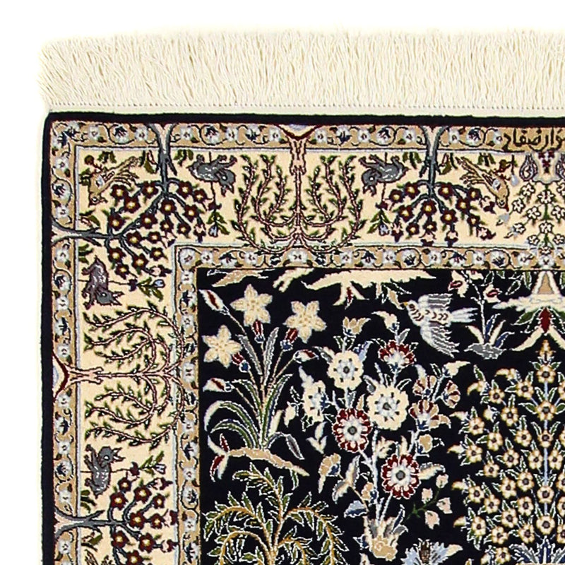 Perzisch tapijt - Nain - Premium - 157 x 100 cm - donkerblauw