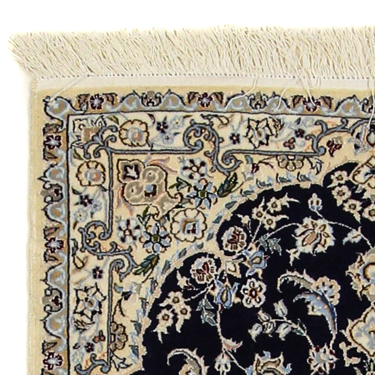 Perzisch tapijt - Nain - Premium - 123 x 80 cm - donkerblauw