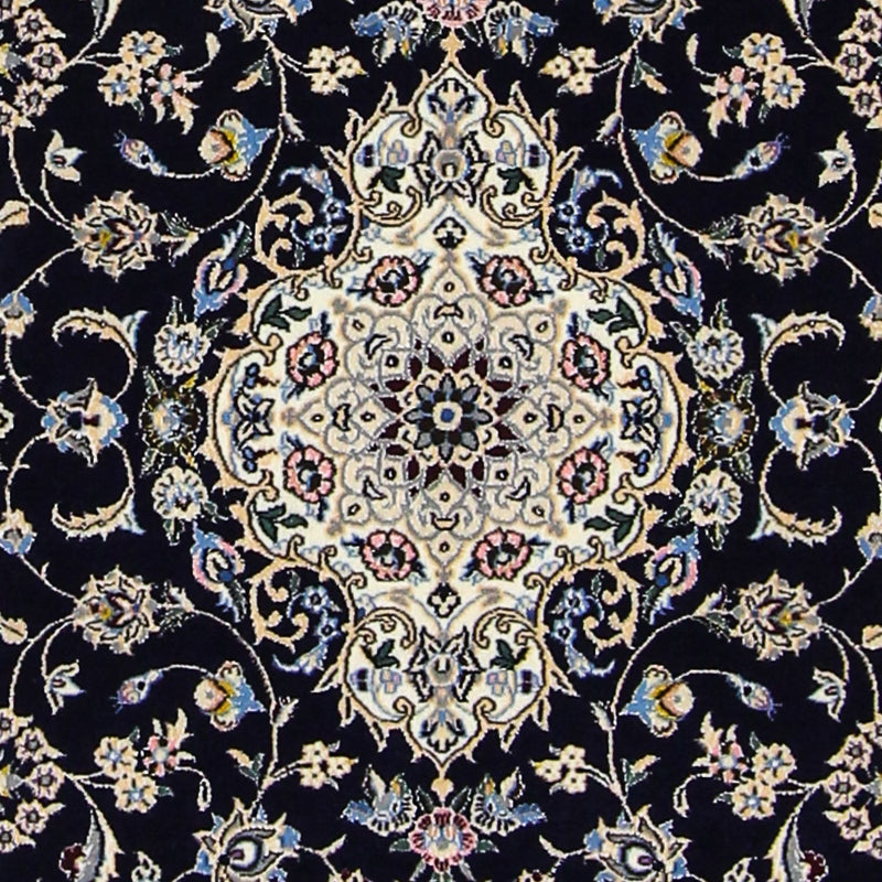 Perzisch tapijt - Nain - Premium - 123 x 83 cm - donkerblauw