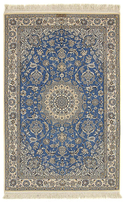 Perzisch tapijt - Nain - Premium - 167 x 107 cm - blauw